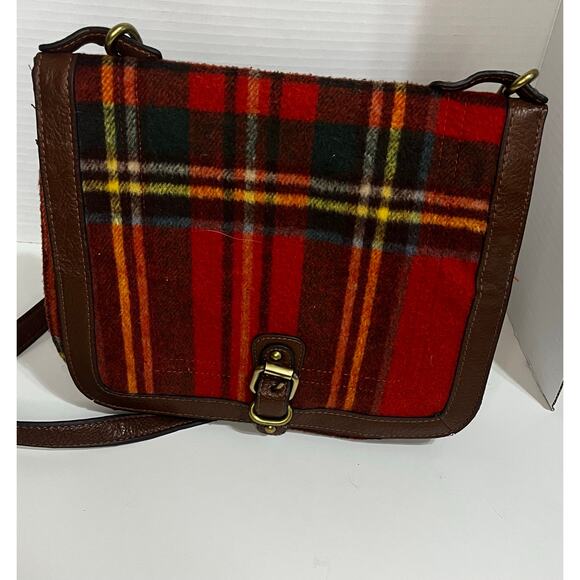 ✨ Red Plaid Purse with adjustable  shoulder strap – Preppy Y2K Checkered Handbag - Picture 1 of 7